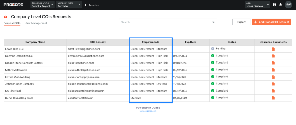 improve construction accounts payable with global requirements in Jones