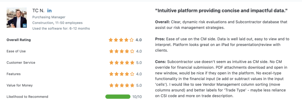 tradetapp prequalification software review