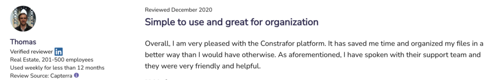 constrafor review #1