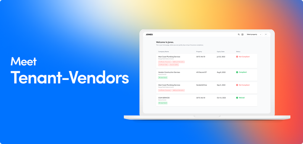 Introducing Tenant-Vendors From Jones