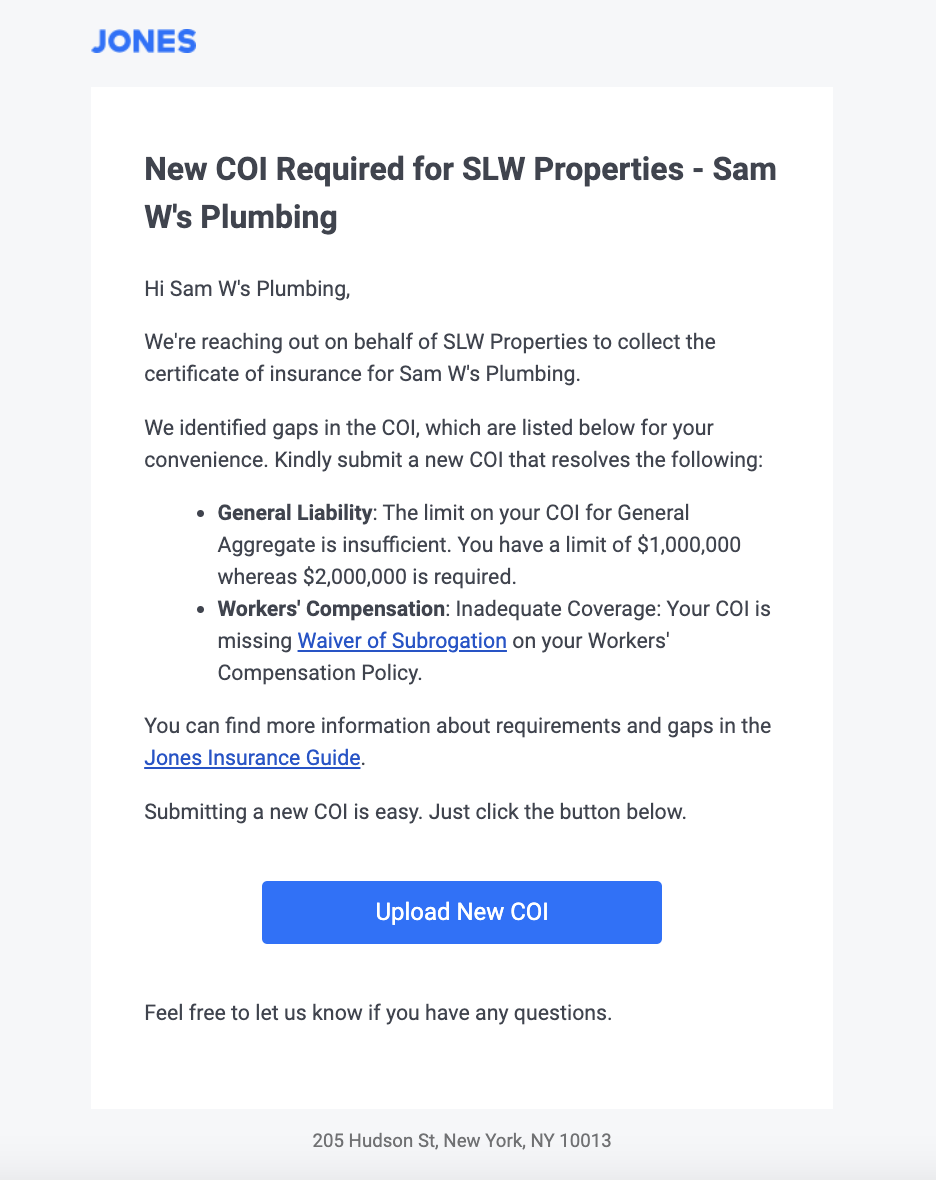 email screenshot