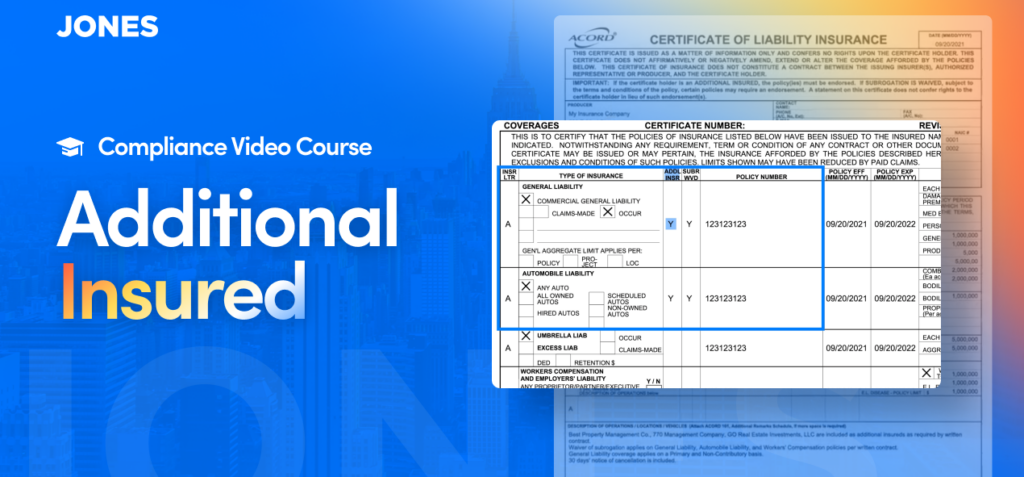 How to review Additional Insured for compliance